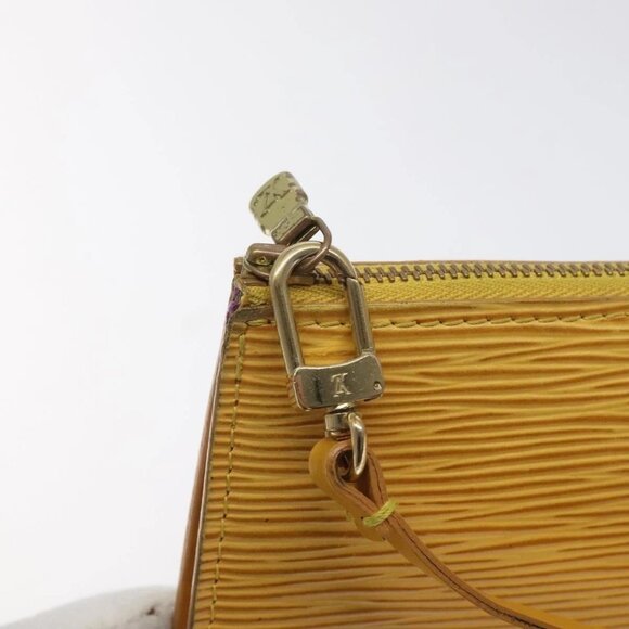 LOUIS VUITTON Epi Pochette Accessoires Pouch Yellow - Picture 12 of 15